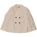 Trenci scurt pentru femei Marks & Spencer UK 16, mare, alb, bumbac