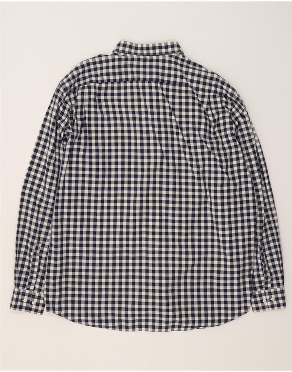 Cămașă Lacoste pentru bărbați, cu formă regulată, mărimea 46 2XL, bumbac vichy, albastru bleumarin