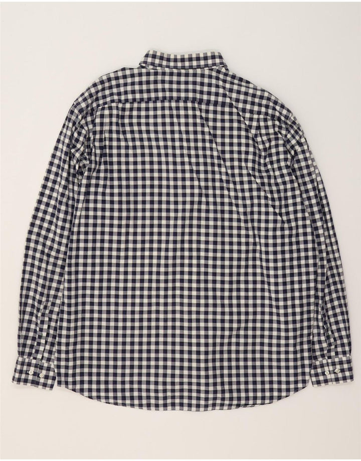 Cămașă Lacoste pentru bărbați, cu formă regulată, mărimea 46 2XL, bumbac vichy, albastru bleumarin