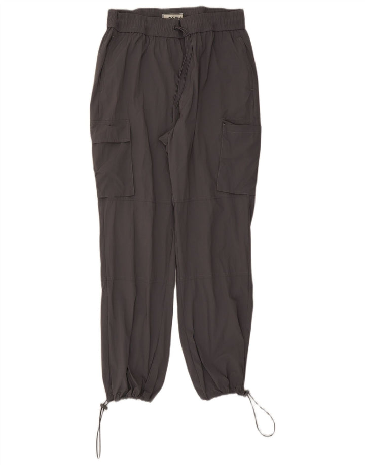 Pantaloni cargo Jack Wills pentru femei, L28 L26, nailon gri