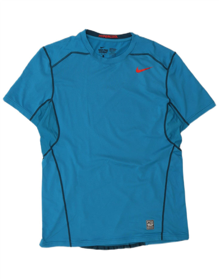 Tricou pentru bărbați Nike Dri Fit Top mare, albastru, poliester color bloc