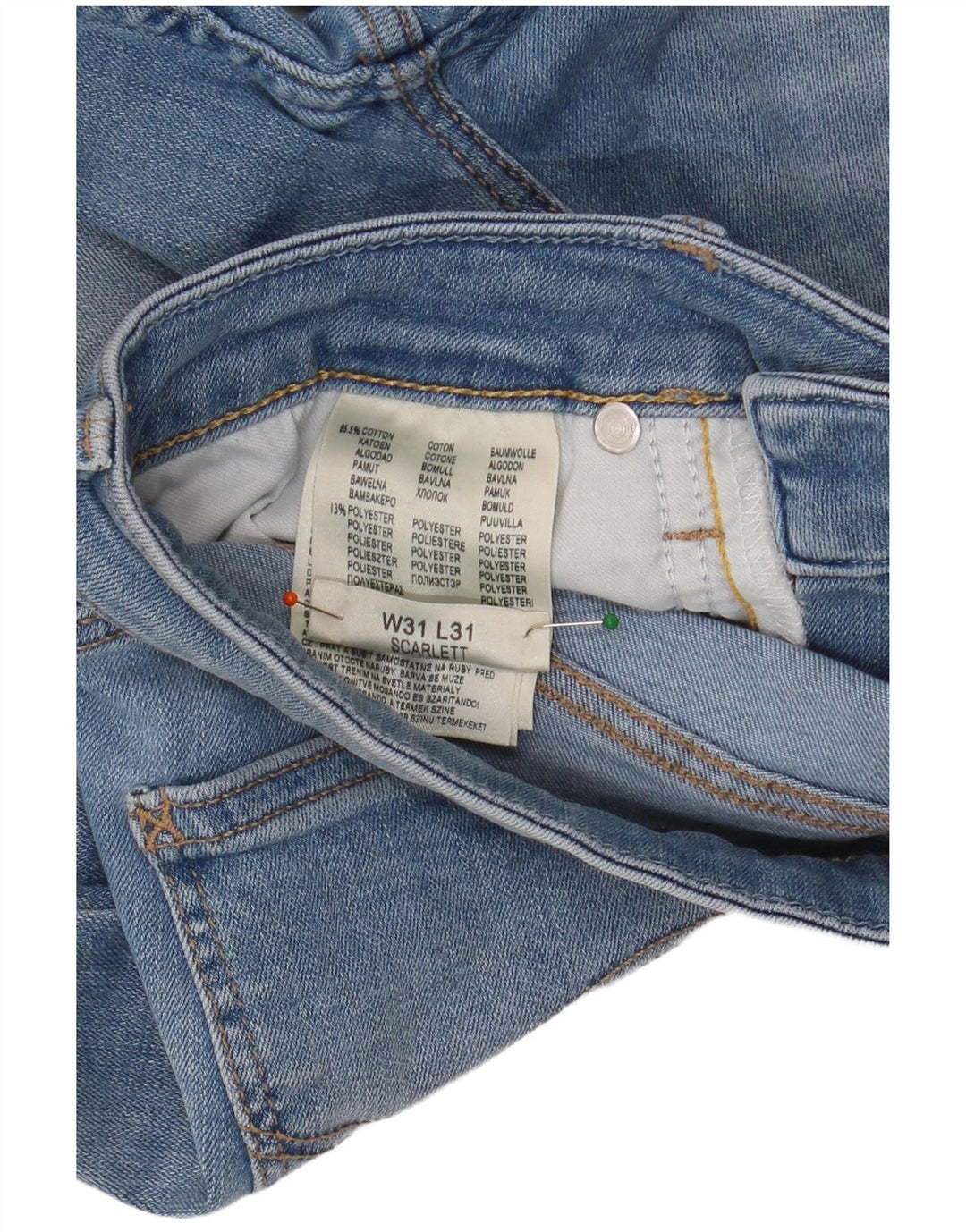 Blugi skinny LEE Scarlett pentru femei W31 L31 bumbac albastru