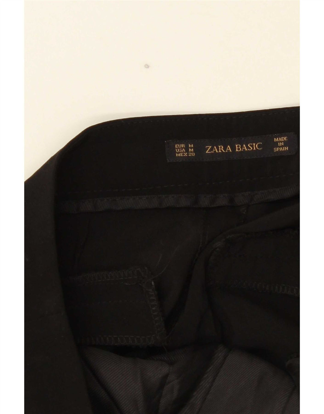 Pantaloni casual pentru femei Zara Mediu L28 L32 Poliester negru