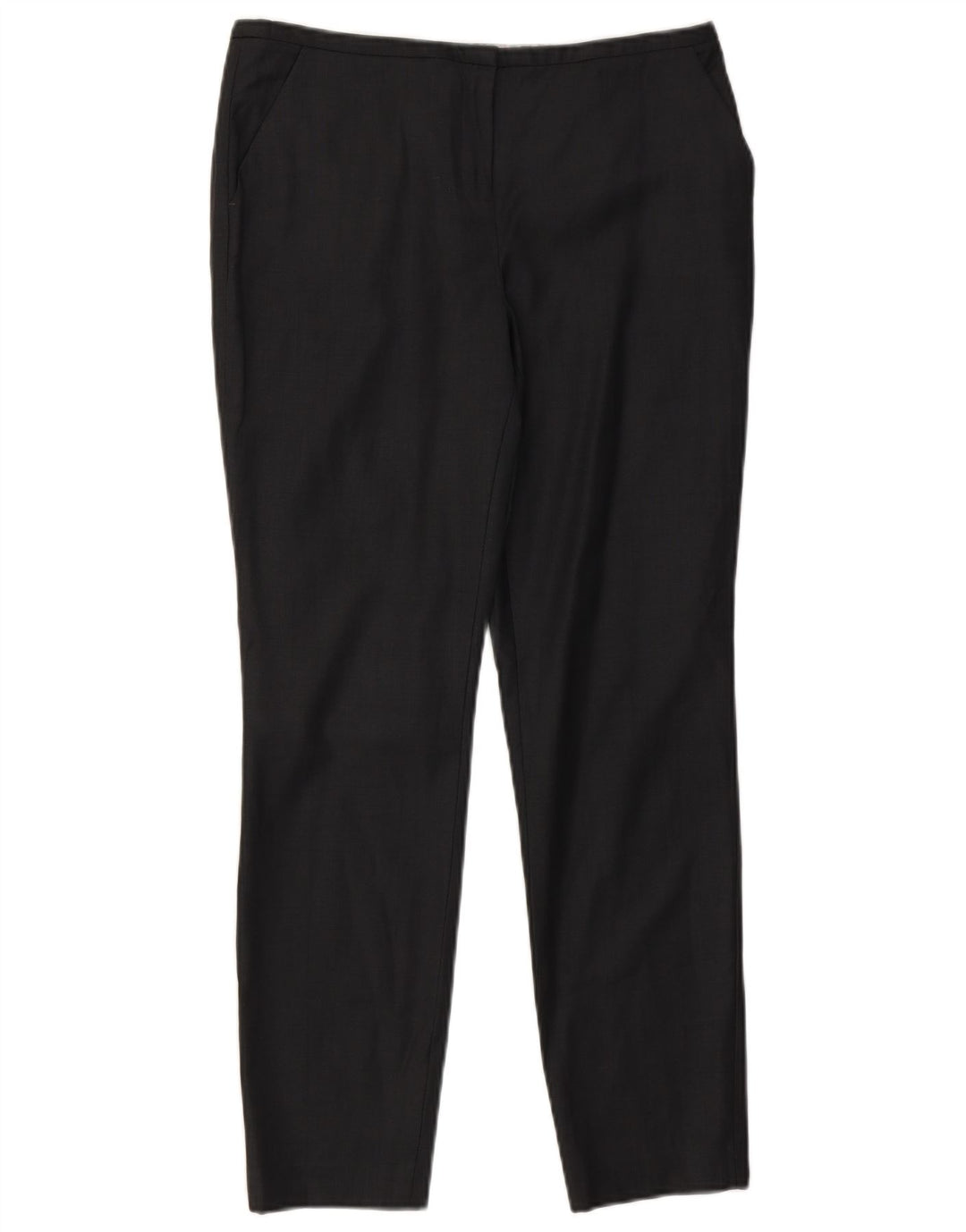 Ted Baker Pantaloni subțiri pentru femei Mărimea 2 Mici L30 L28 Lână neagră