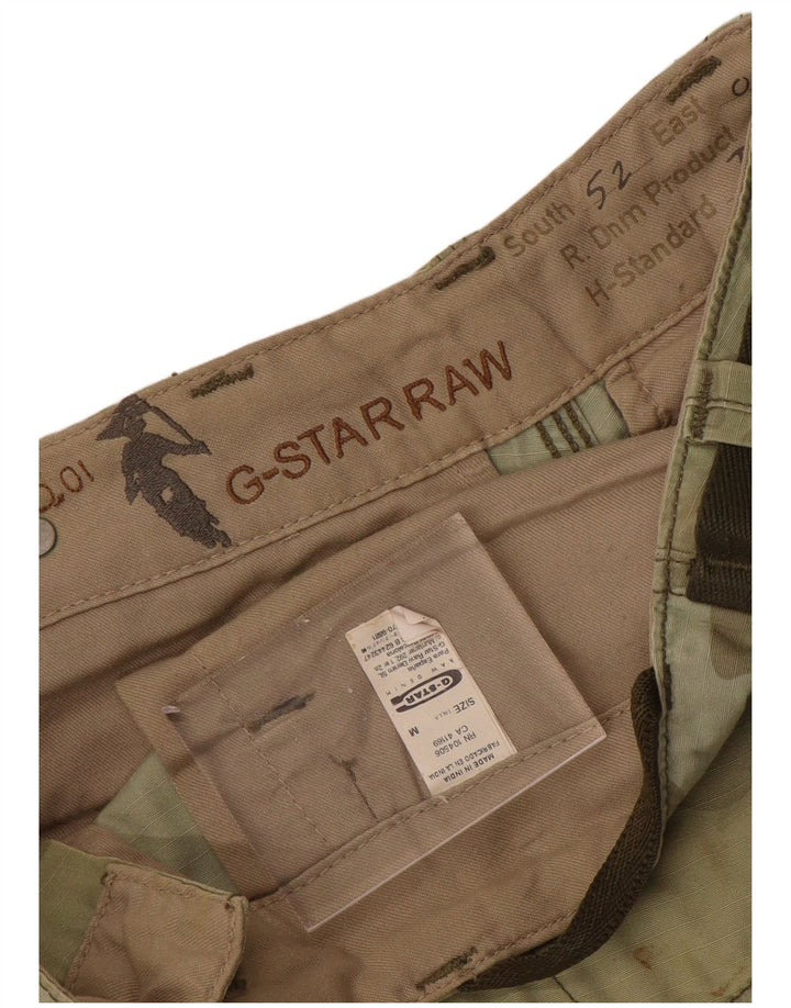 G-STAR Bermudă pentru bărbați Cargo, mediu W34, bumbac, camuflat, kaki