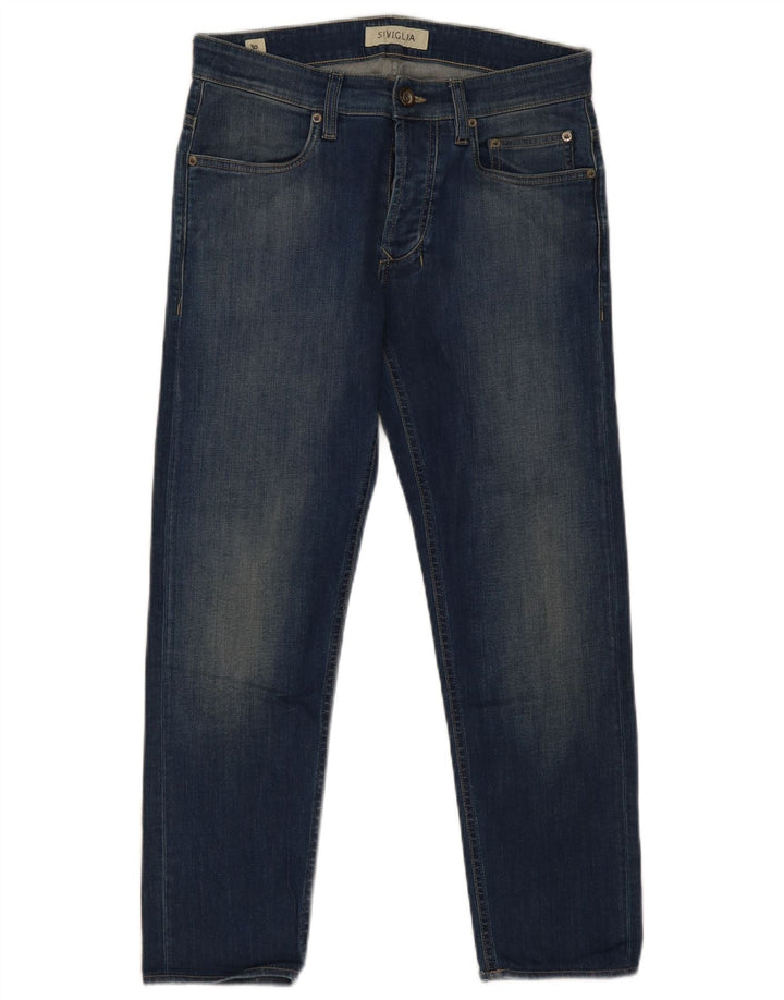 SIVIGLIA Blugi Cropped Femei L30 L26 Bumbac Albastru