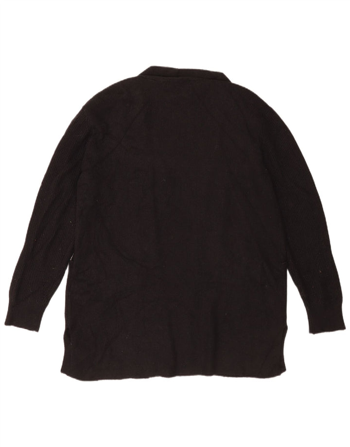 Pulover cardigan deschis pentru femei Marks & Spencer UK 14 mare negru