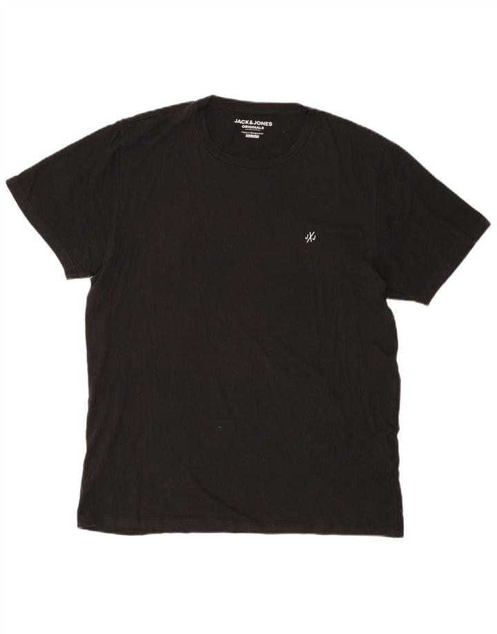 Tricou Jack & Jones pentru bărbați, cu tăiere obișnuită, mare, negru, bumbac