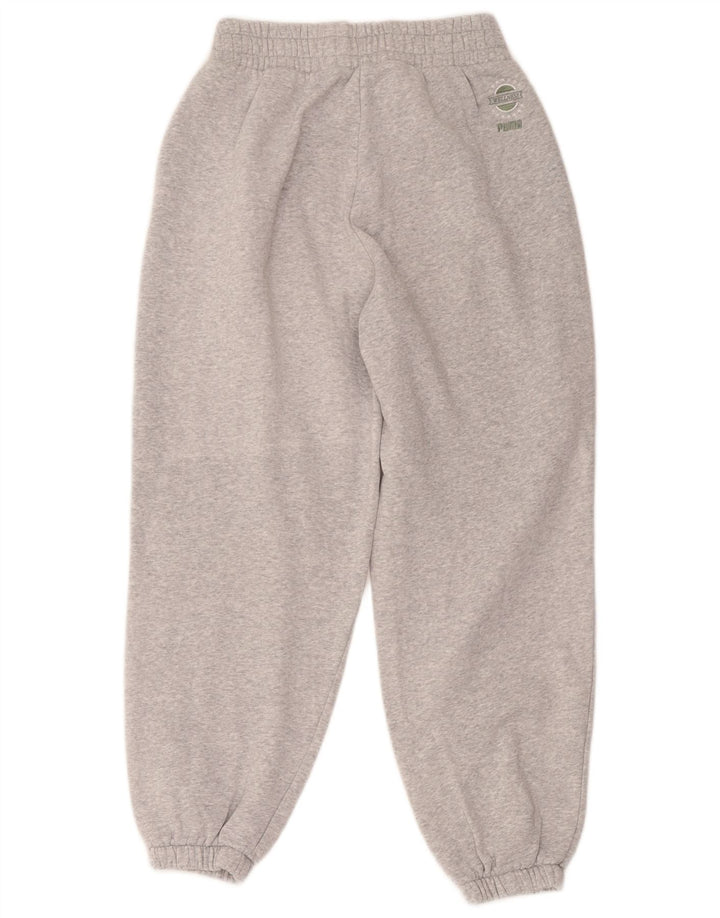 Pantaloni de trening Puma pentru bărbați Joggeri mici, gri bumbac