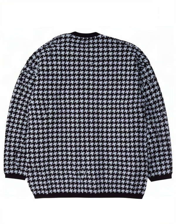 Pulover cardigan pentru femei Maglieria UK 16 Lână mare bleumarin cu picior de gală