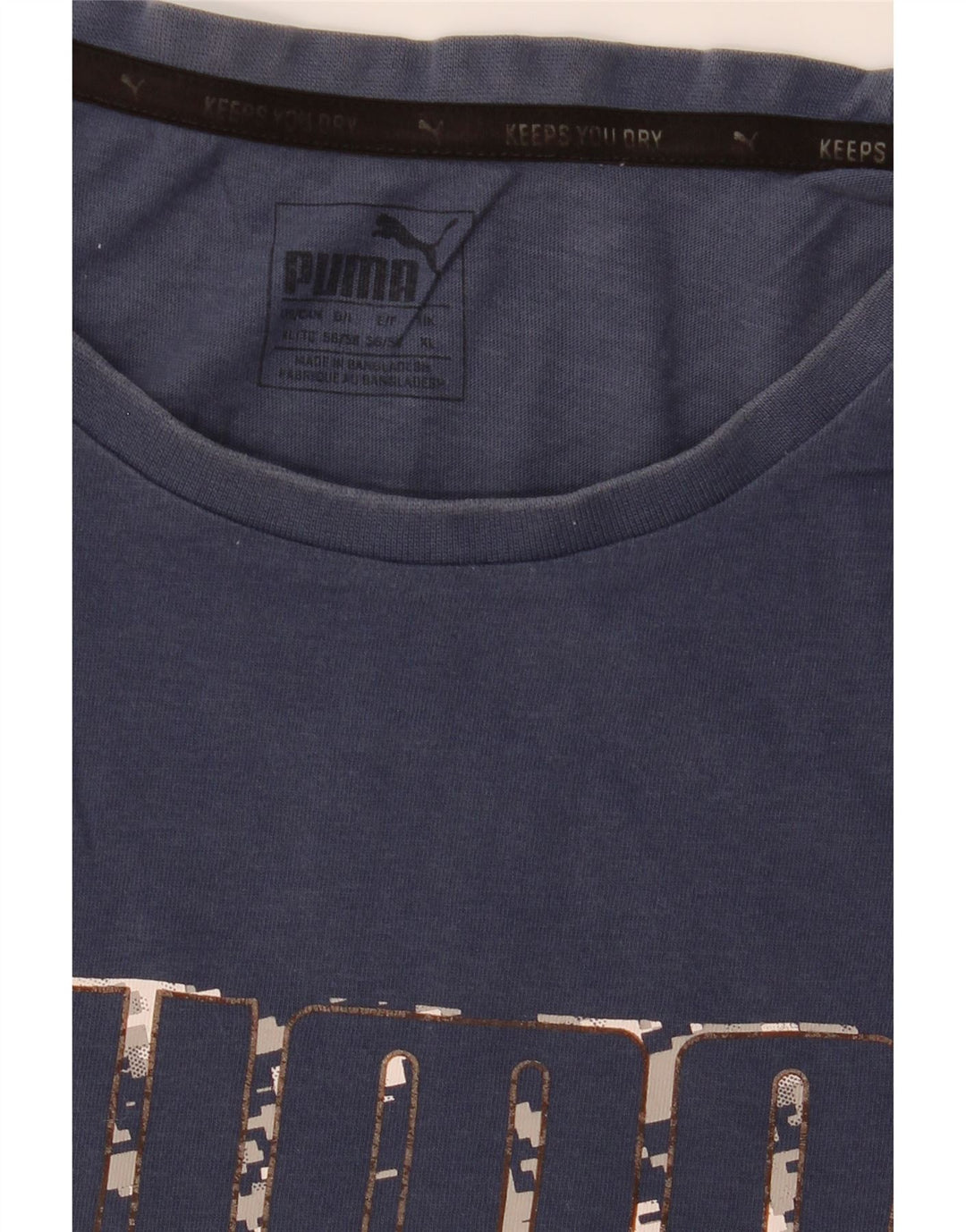 Tricou grafic pentru bărbați Puma Top XL bleumarin