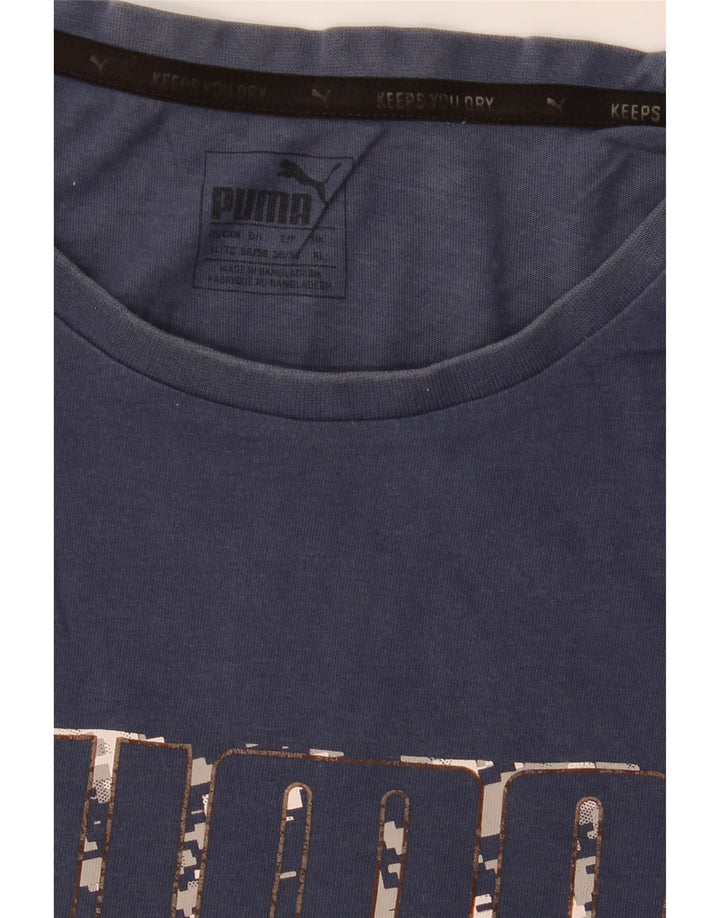 Tricou grafic pentru bărbați Puma Top XL bleumarin