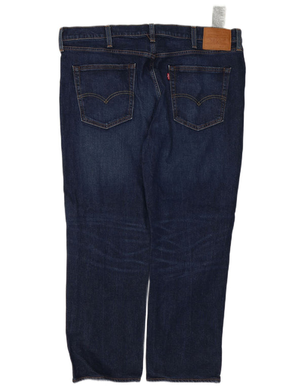 Blugi drepti pentru bărbați Levi's 514 W40 L30 bumbac bleumarin