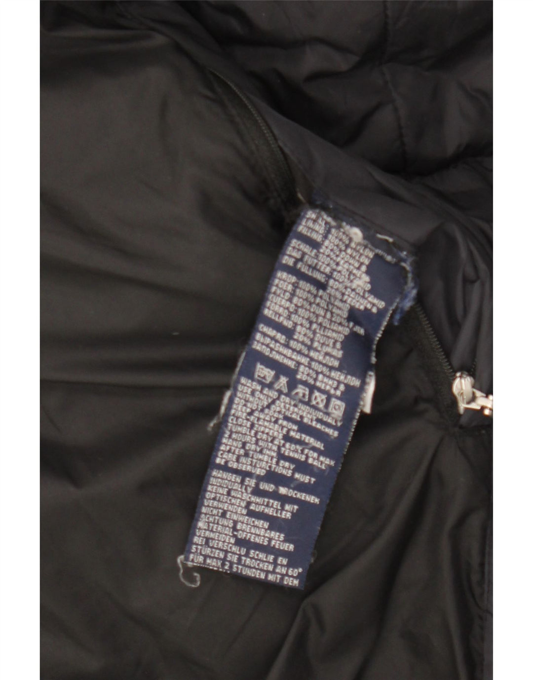 Palton căptușit pentru femei Sergio Tacchini UK 14 Medium Black Nylon