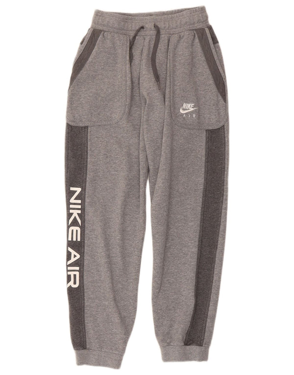 Nike Pantaloni de trening grafic pentru băieți Pantaloni de jogging 13-14 ani XL gri