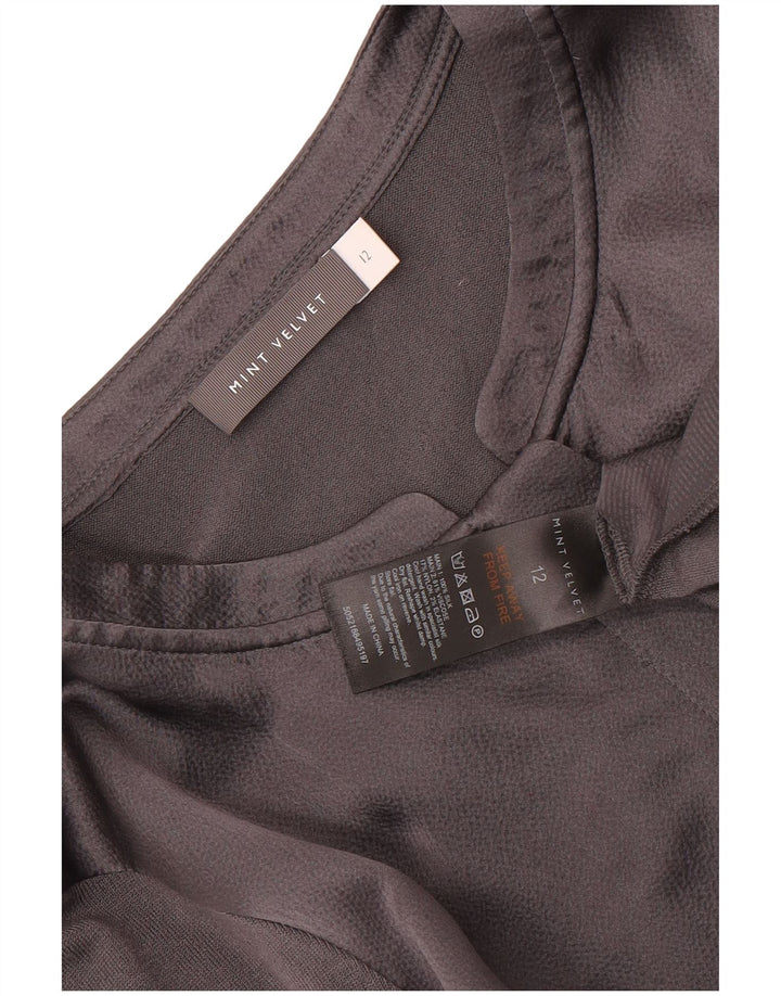 MINT VELVET Jachetă de trening pentru femei UK 12 Mătase medie gri