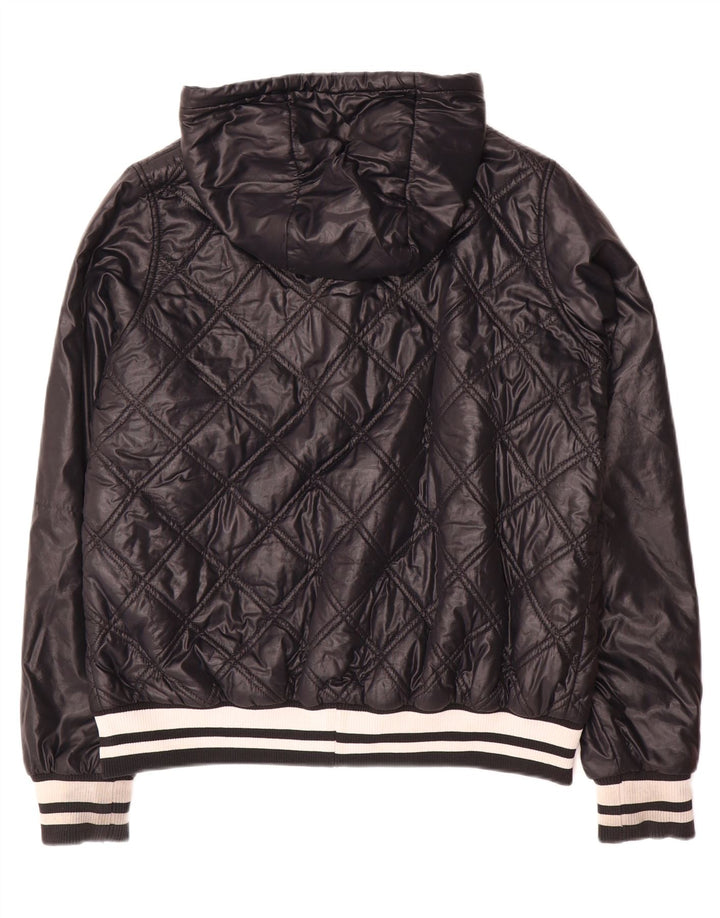 Jachetă matlasată cu glugă Nike pentru femei UK 18 XL Nylon negru