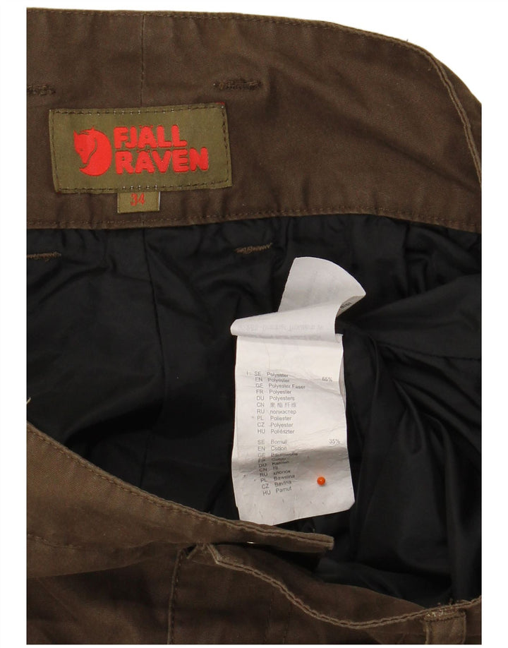 FJALL RAVEN Pantaloni de vânt pentru femei Camo W34 L30 Kaki Poliester