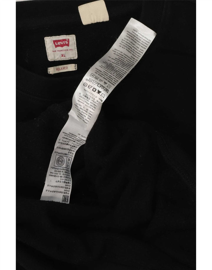 Pulover Levi's Relaxed Graphic pentru bărbați, bumbac XL, negru
