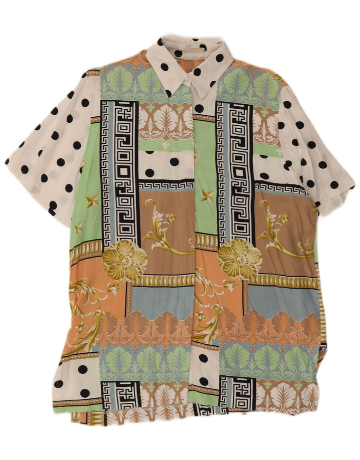 Bluză Cămașă Vintage Femei EU 40 Medium Multicolor Patchwork