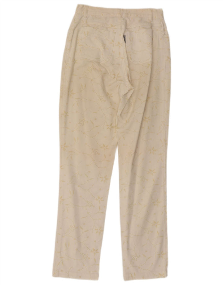 Pantaloni Fendissime Femei Regular Fit Regular Fit L27 L29 White Floral Classic