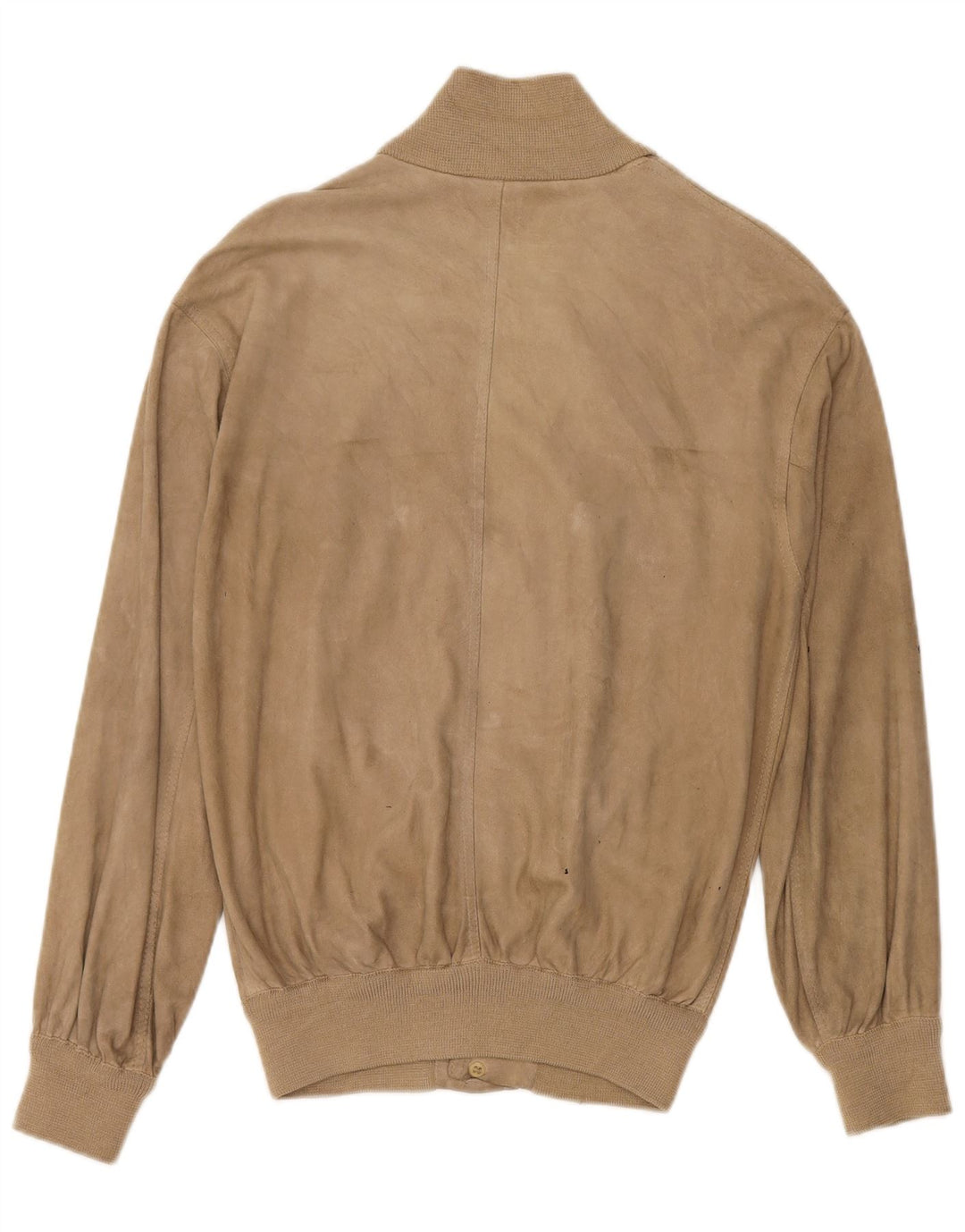 Bomber vintage pentru bărbați din piele intoarsa UK 38 Bej mediu