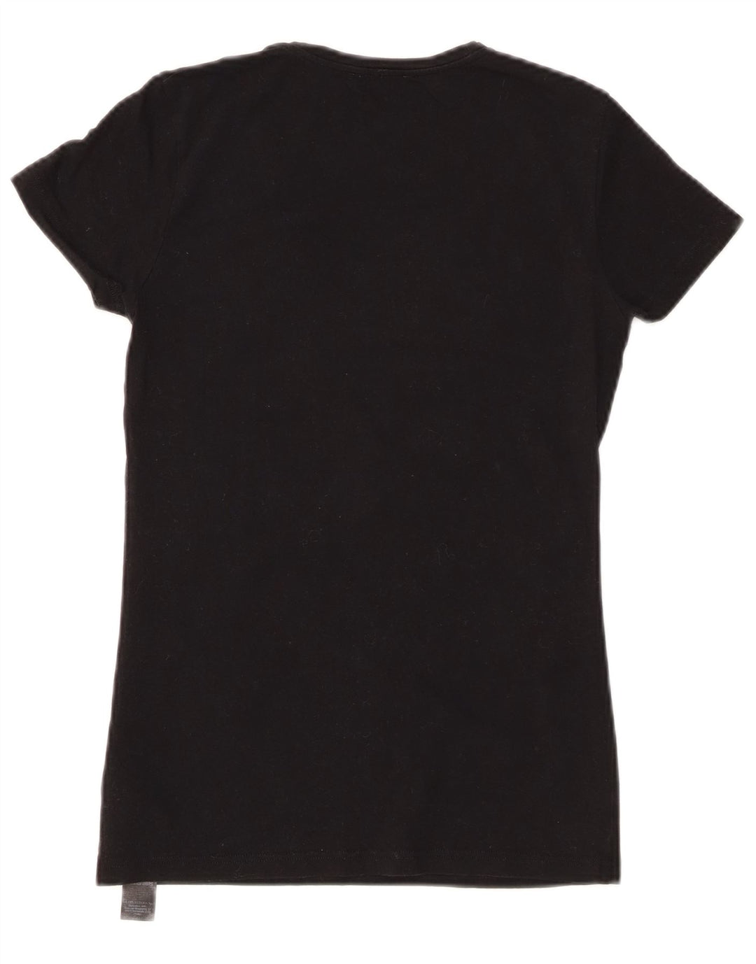 EMPORIO ARMANI Tricou cu grafic pentru femei Top UK 8 Small Black Bumbac