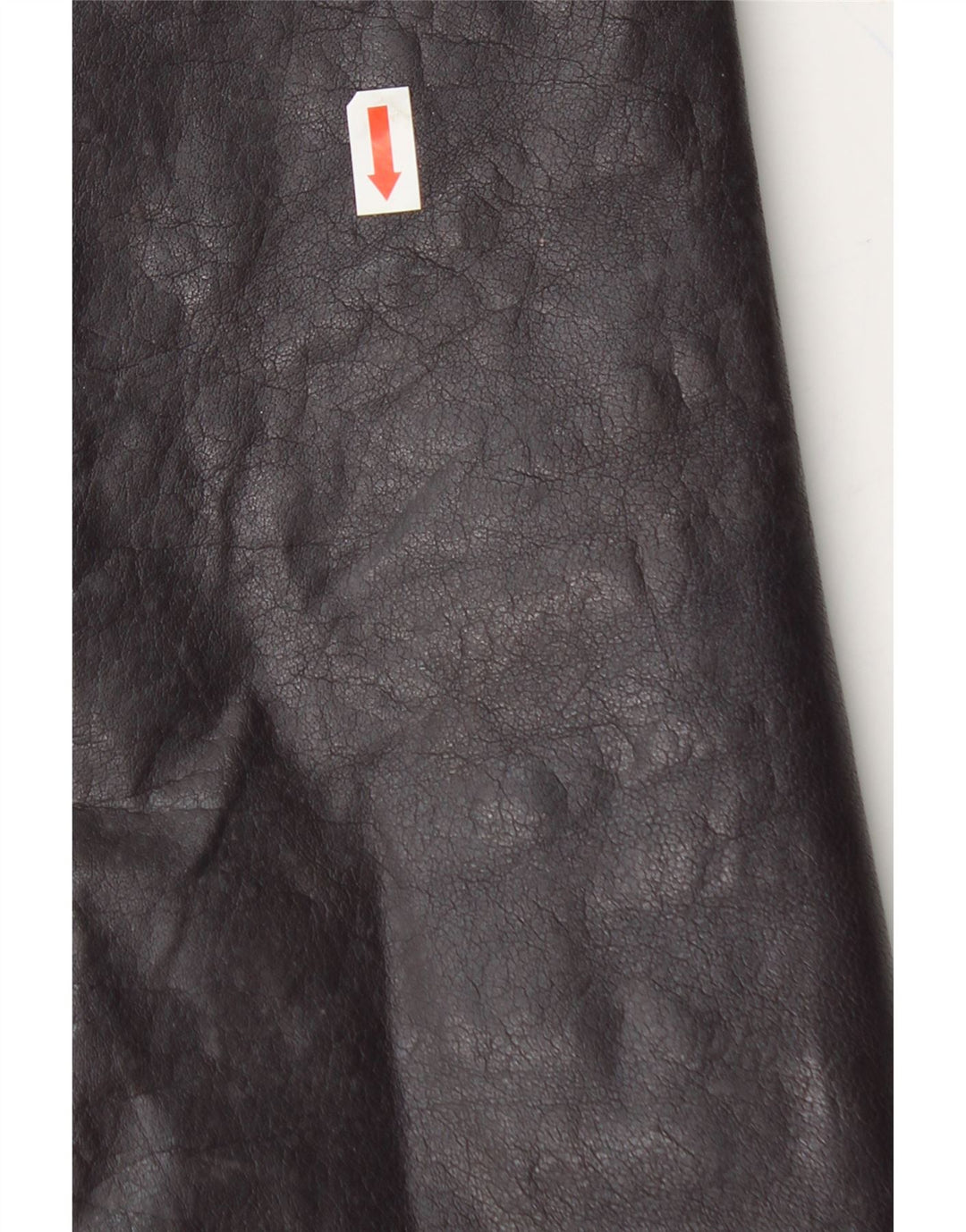 VINTAGE Womens Leather Coat UK 12 Medium Black Leather Vintage Vintage and Second-Hand Vintage from Messina Hembry 