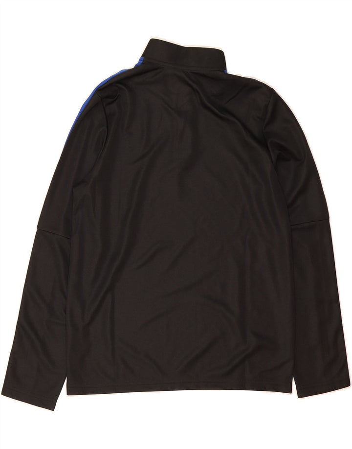 ADIDAS Boys Aeroready Pullover Tracksuit Top 13-14 Years Black Colourblock Vintage Adidas and Second-Hand Adidas from Messina Hembry 