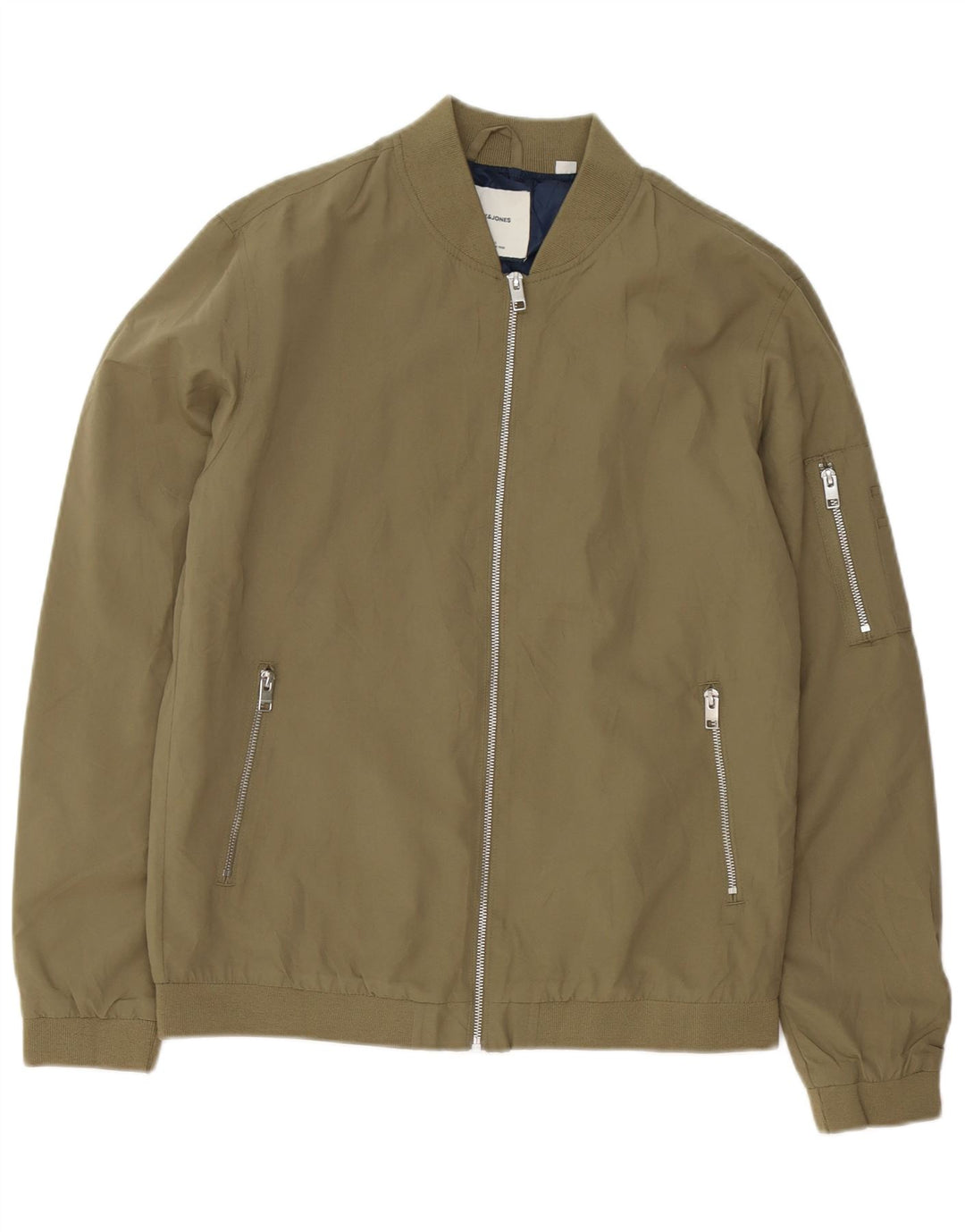 Jack & Jones Bomber Jacket pentru bărbați UK 40 Large Kaki Poliester