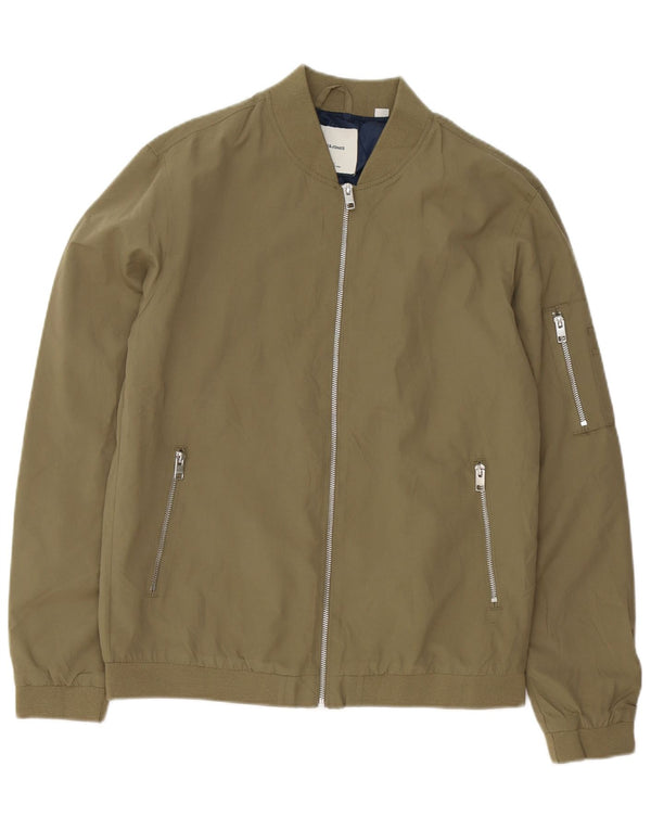 Jack & Jones Bomber Jacket pentru bărbați UK 40 Large Kaki Poliester