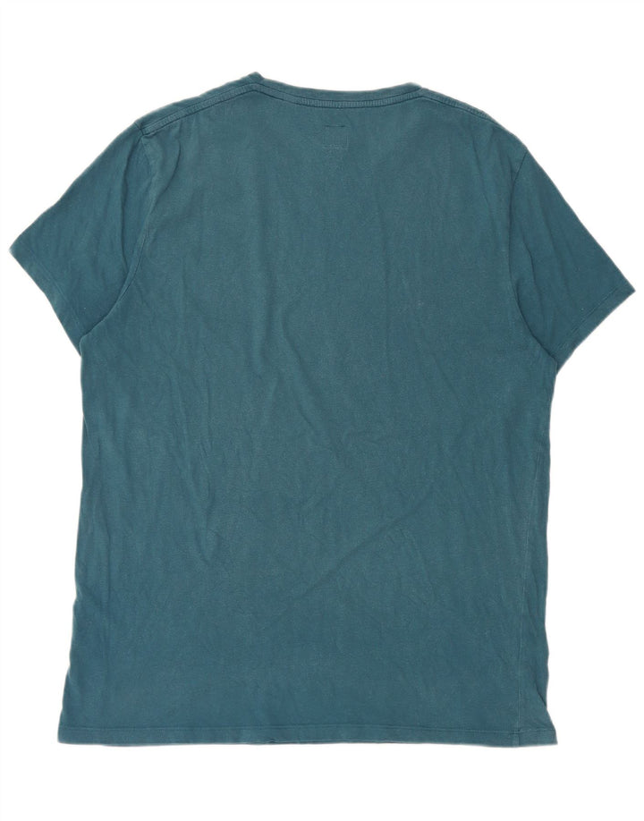 Tricou grafic Jack Wills pentru bărbați Top, bumbac albastru mediu