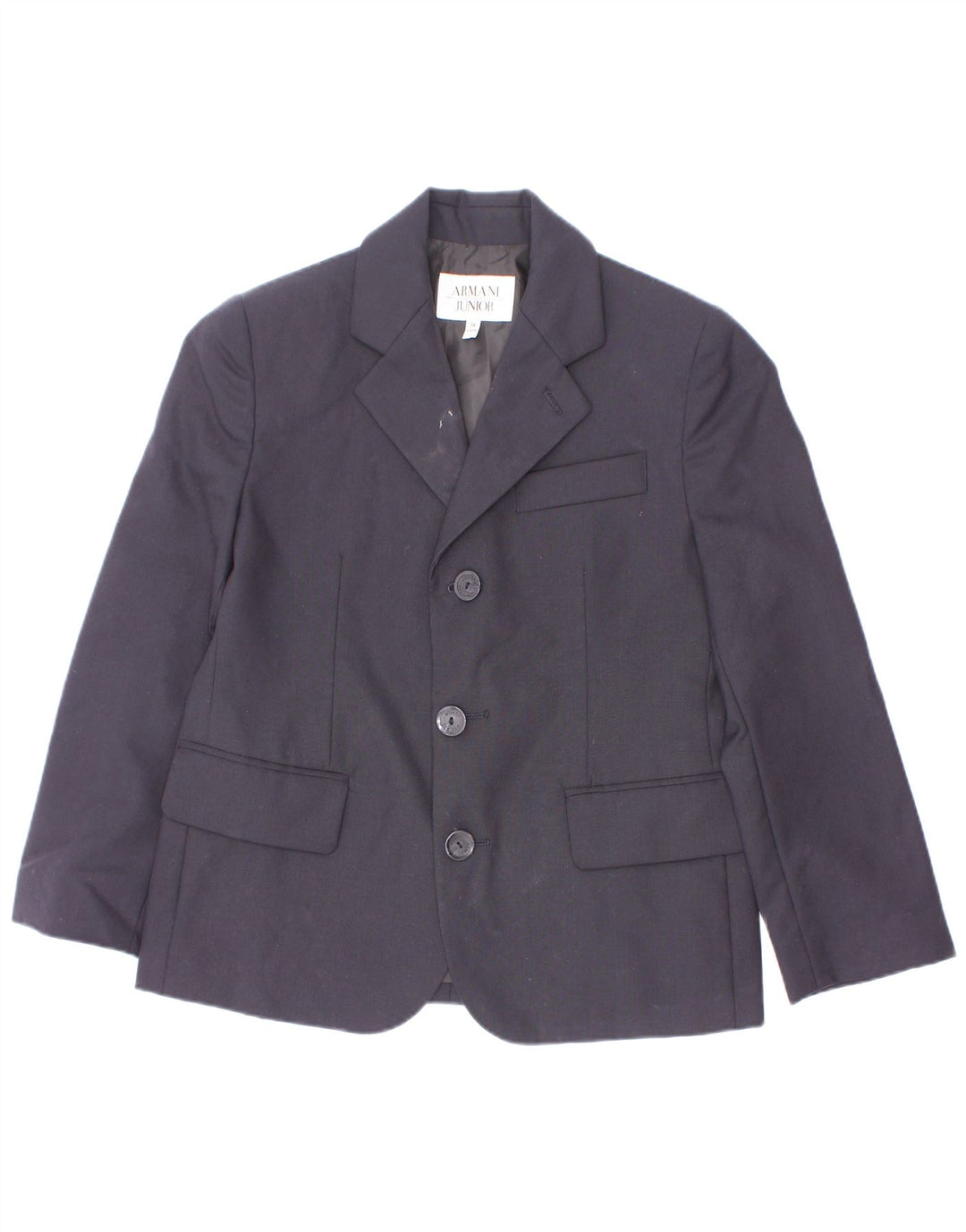 Armani Junior Jachetă Blazer 3 Nasturi Băieți 6-7 Ani Lână Bleumarin