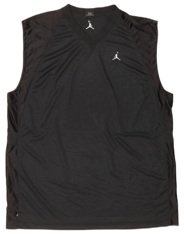 Vestă pentru bărbați Jordan UK 47/48 2XL Negru Poliester