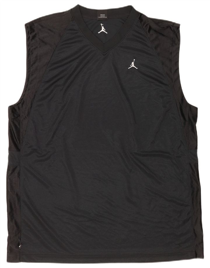Vestă pentru bărbați Jordan UK 47/48 2XL Negru Poliester