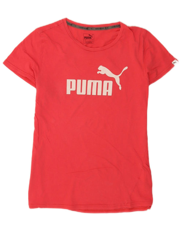 Tricou cu grafic Puma pentru femei Top UK 14 Medium Pink Bumbac