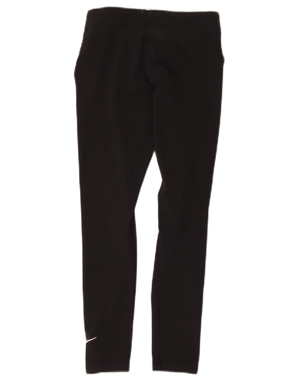 Leggings pentru fete Nike 10-11 ani bumbac negru mediu
