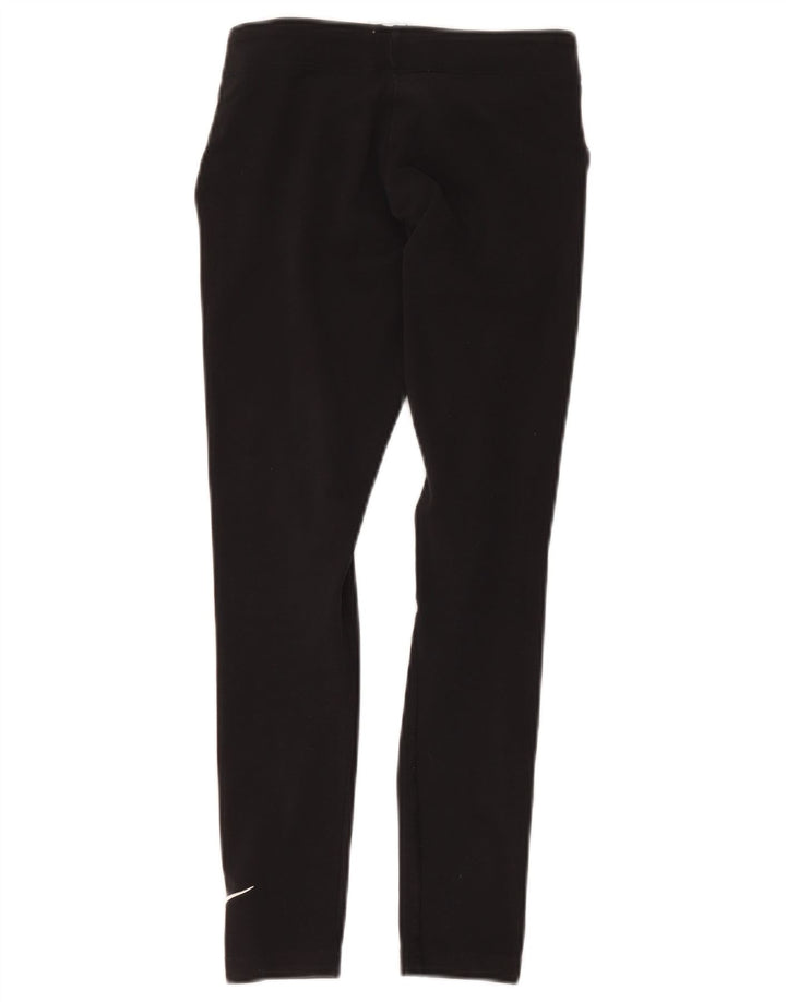 Leggings pentru fete Nike 10-11 ani bumbac negru mediu