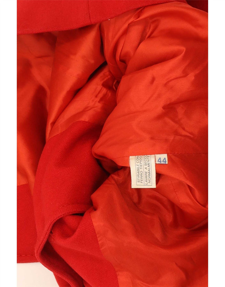 Jachetă vintage pentru femei cu 3 nasturi IT 44 Medium Red Classic