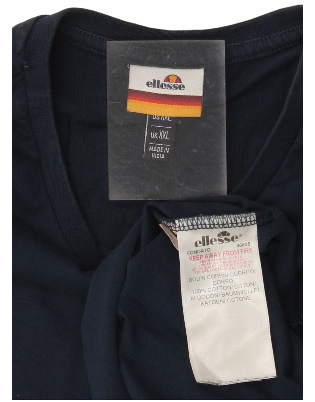 Tricou grafic ELLESSE pentru bărbați Top 2XL bumbac bleumarin
