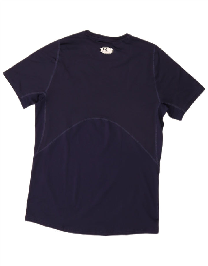 UNDER ARMOUR Bărbați Heat Gear Tricou Top Mediu Bleumarin Sintetic