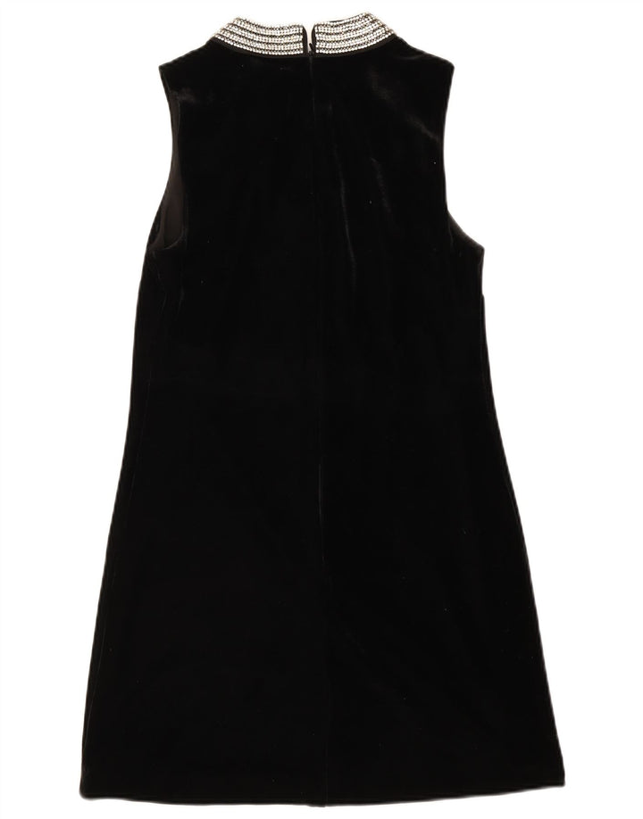 WAREHOUSE Womens Sleeveless A-Line Dress UK 10 Small  Black Polyester