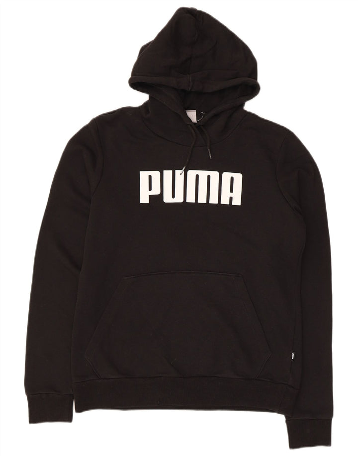 Pulover cu glugă grafic Puma pentru femei UK 12 Poliester mediu negru