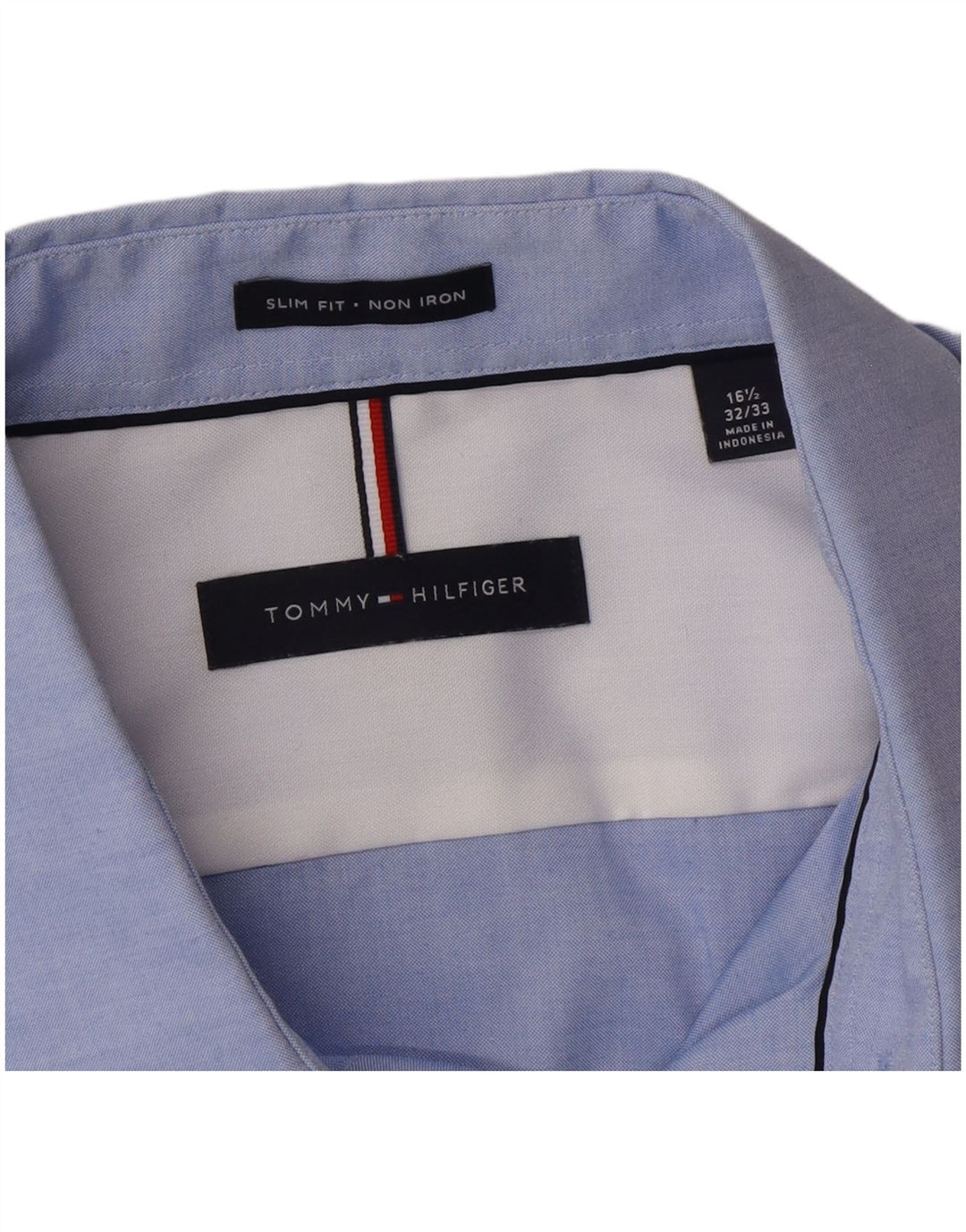 Cămașă pentru bărbați Tommy Hilfiger Slim Fit Mărimea 16 Mare Albastru