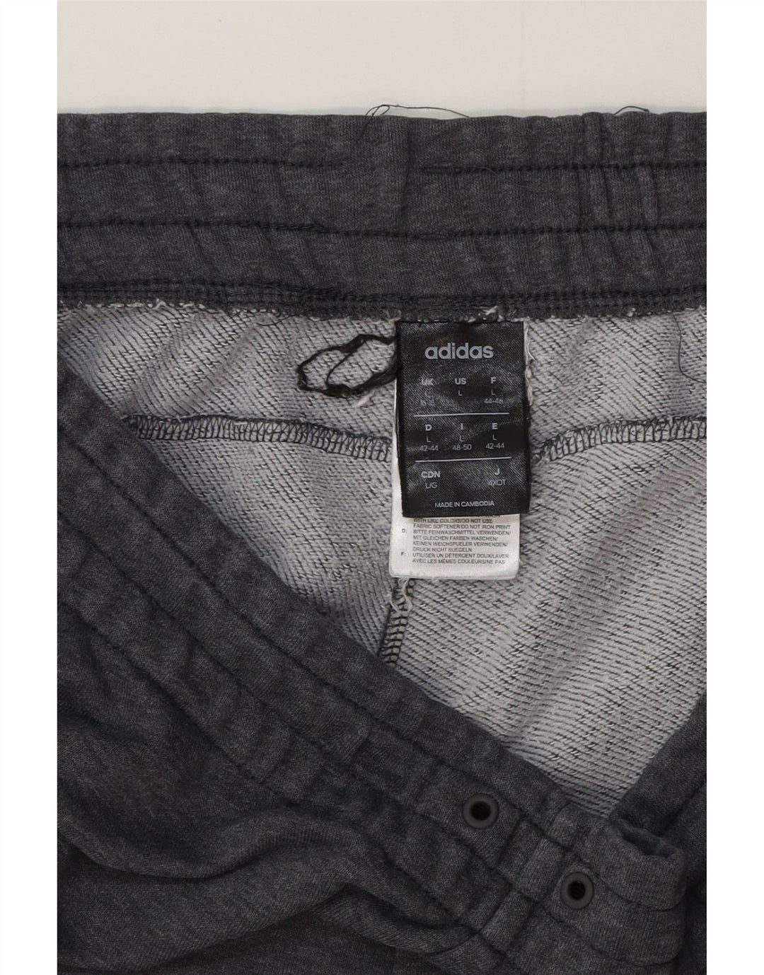 Pantaloni de trening pentru femei ADIDAS Pantaloni de jogging Marea Britanie 16/18, mare, gri pete