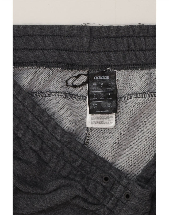 Pantaloni de trening pentru femei ADIDAS Pantaloni de jogging Marea Britanie 16/18, mare, gri pete