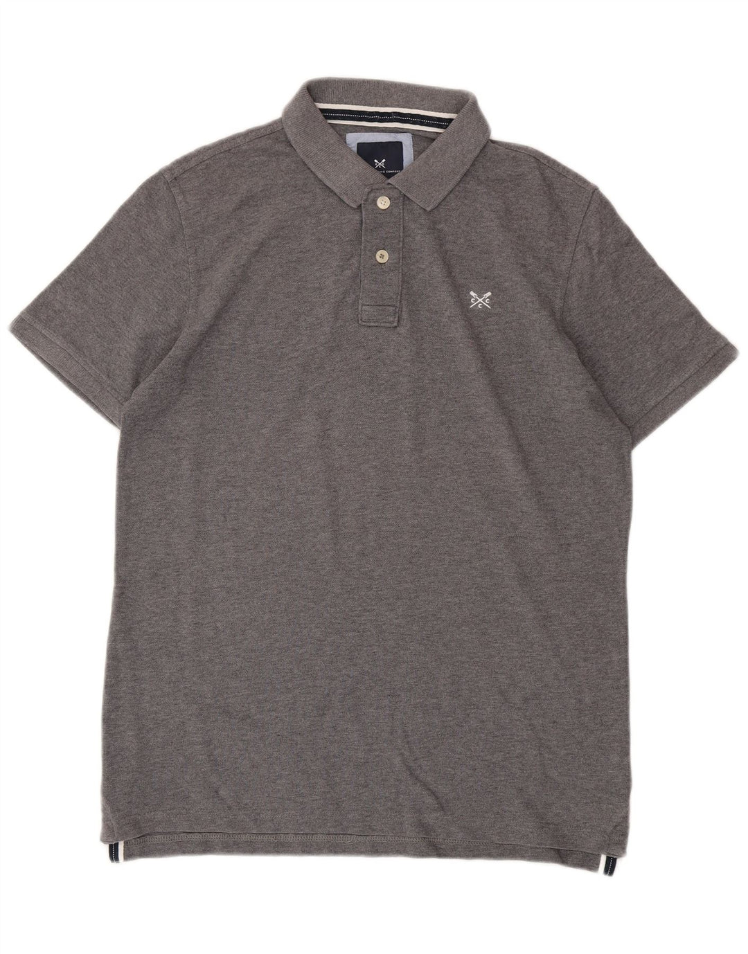Crew Clothing Tricou polo pentru bărbați Bumbac gri mic