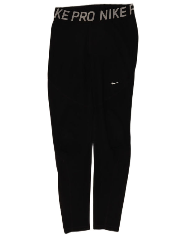 Leggings Nike Dri Fit Graphic pentru femei UK 16 Poliester negru mare
