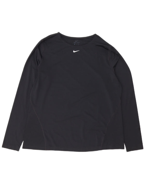 Top pentru bărbați Nike cu mânecă lungă 2XL, poliester, negru