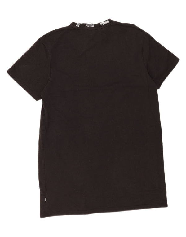 Tricou grafic Puma pentru bărbați Top mare din bumbac negru